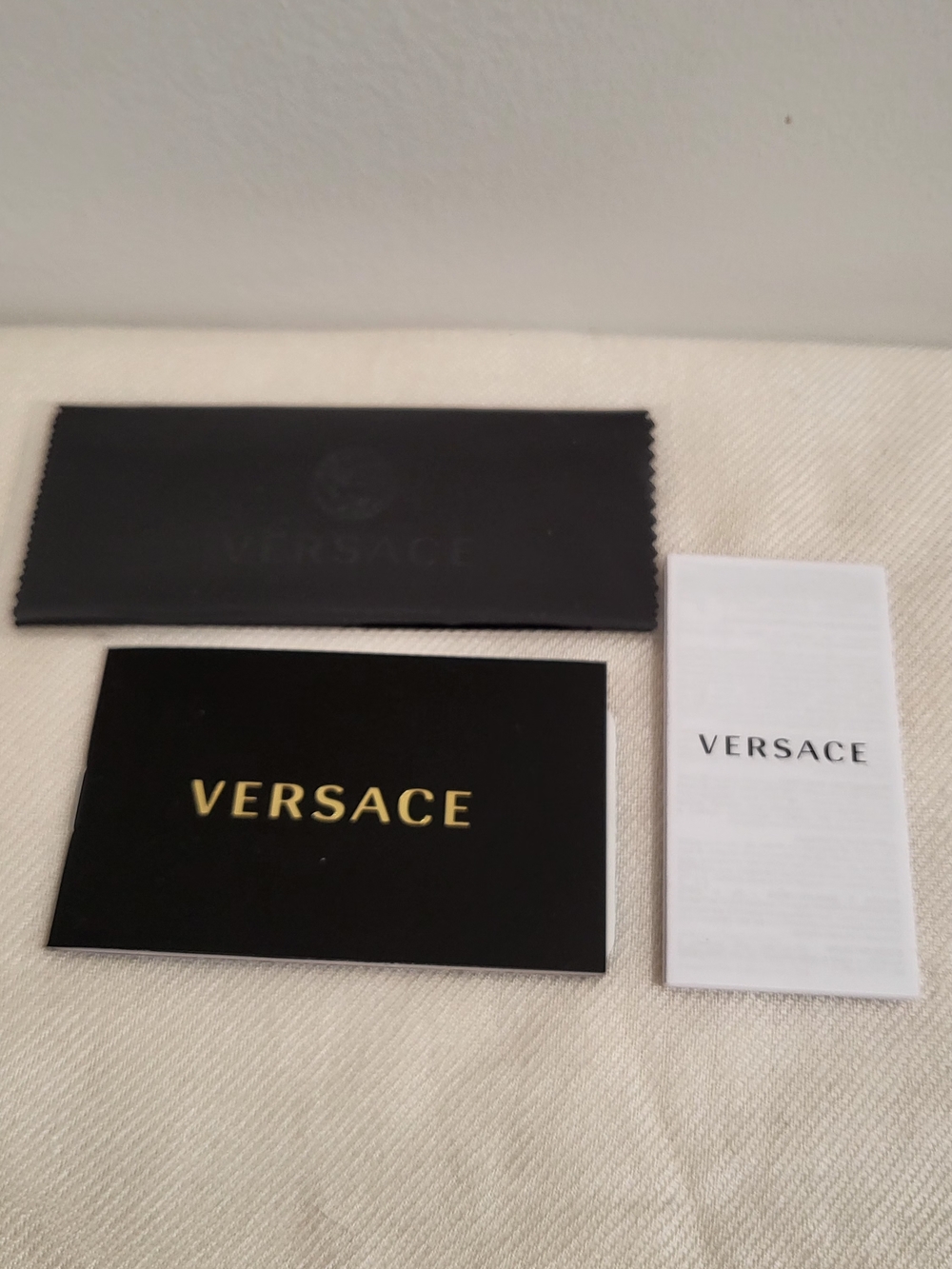Versace Gold and Brown Designer Slim Temple Eyeglasses - Picture 7 of 12